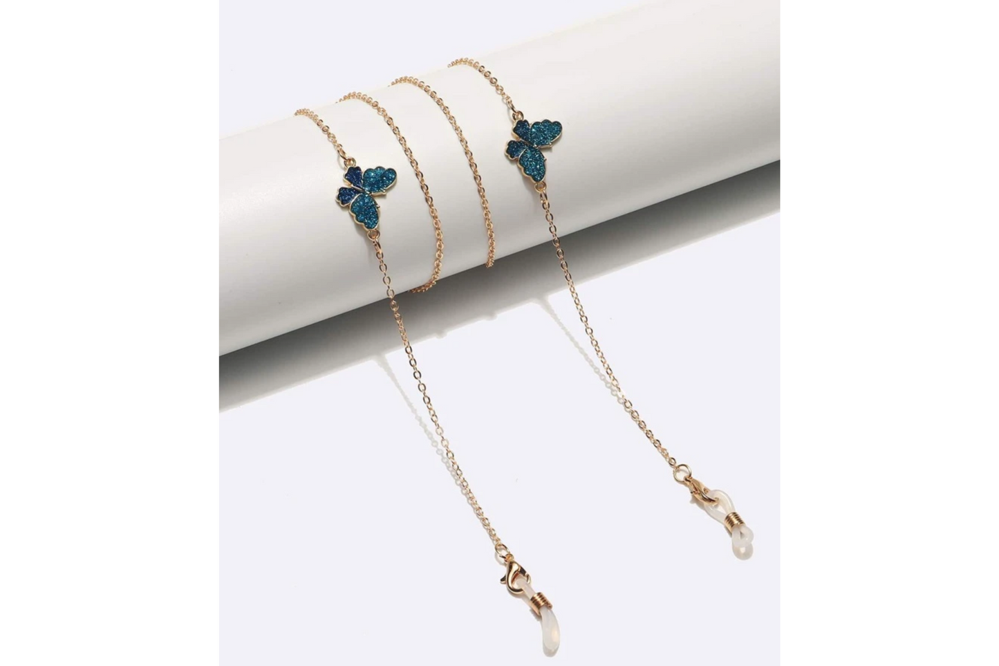 Metal Chain for Glasses With Butterflies