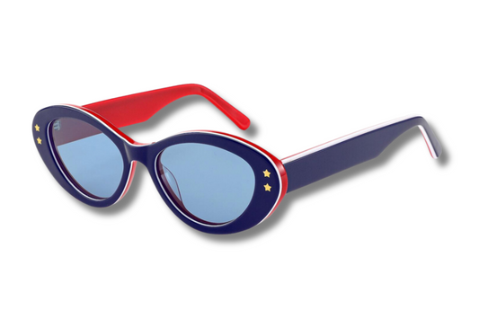 ART 1225 Blue Red Sunglasses