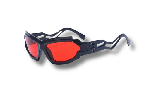 Sugar Venom - Inferno Visor Red Black Sunglasses