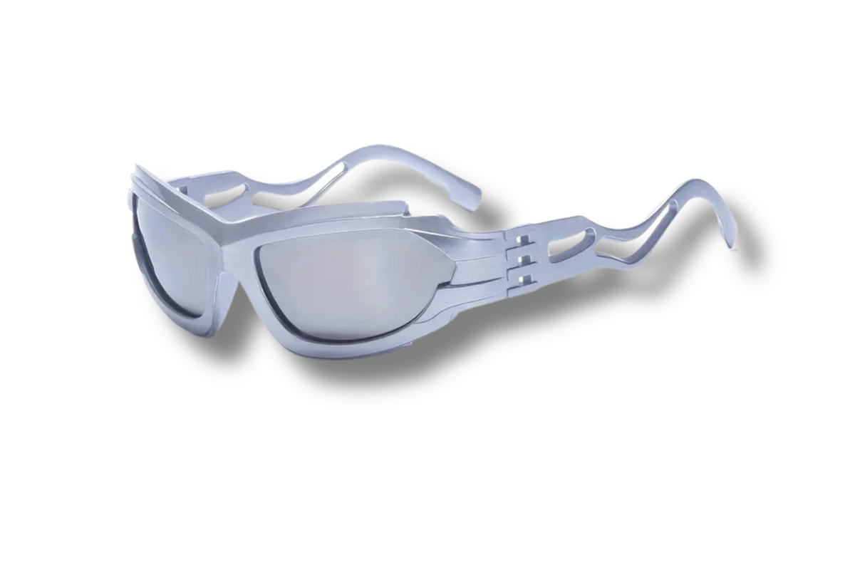 Sugar Venom – Inferno Visor Silber Sonnenbrille