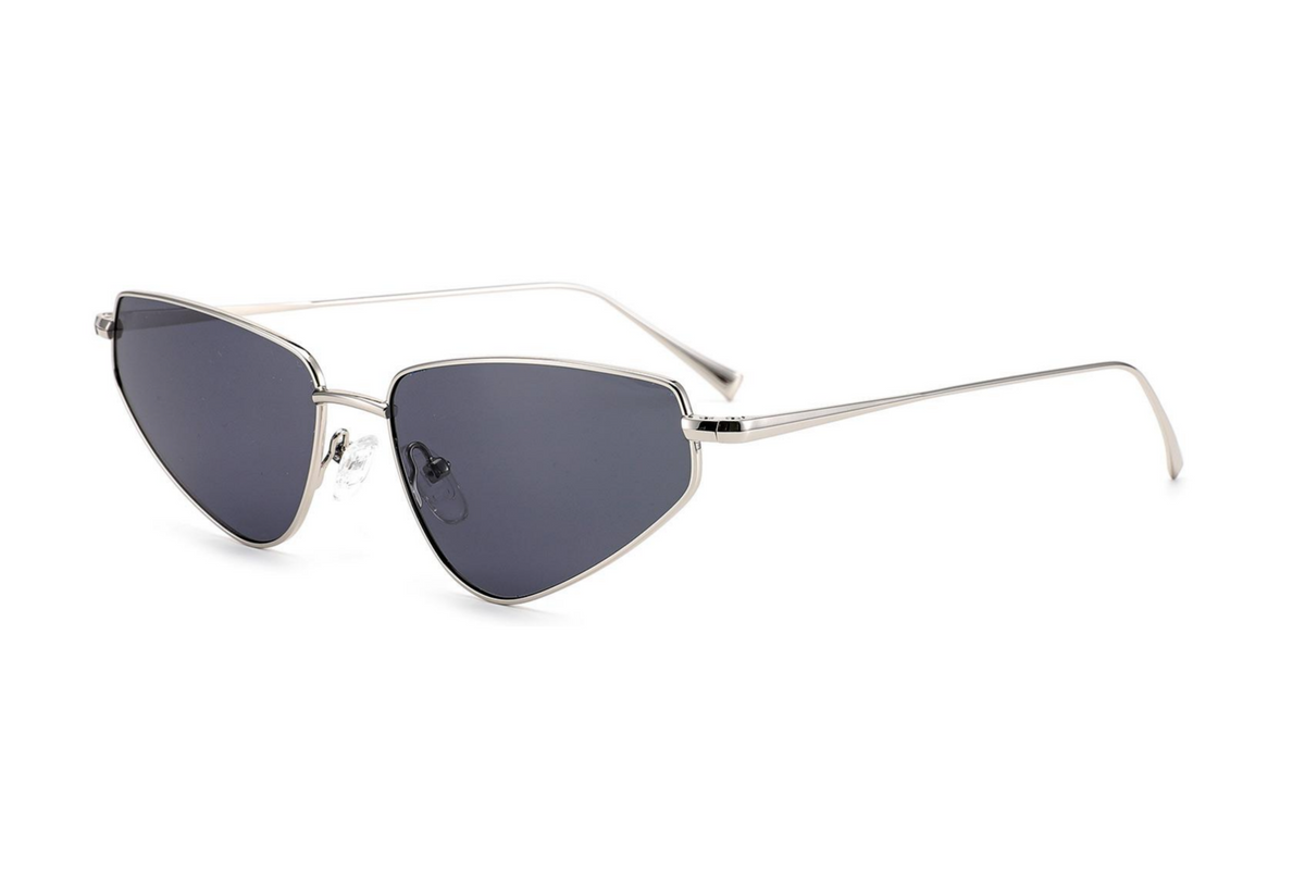 ART 1268 55 Silver Black Sunglasses