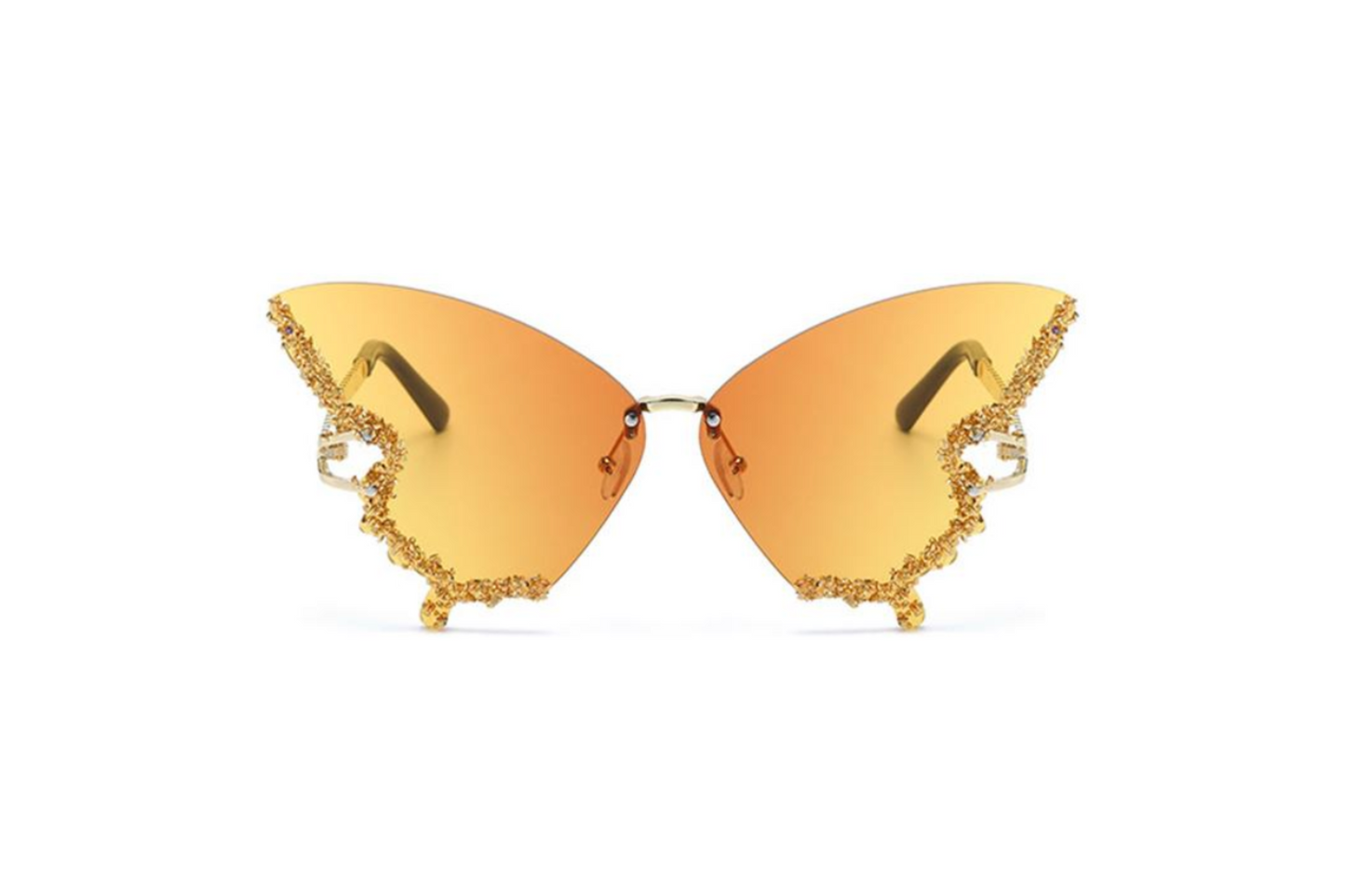 Sugar Venom Lady Butterfly Orange Sunglasses